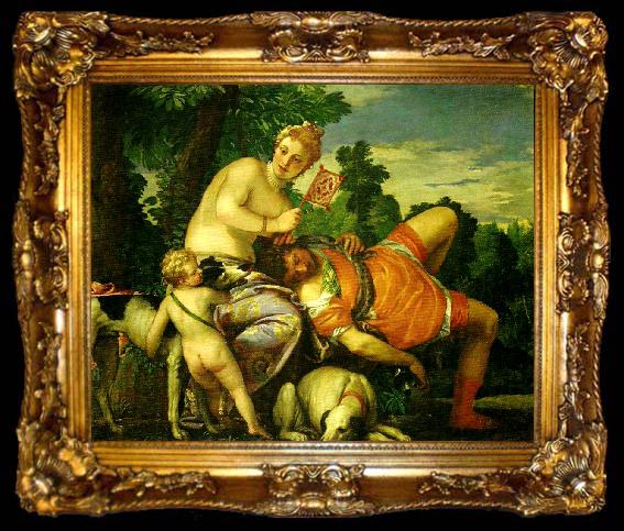 framed  Paolo  Veronese venus and adonis, ta009-2